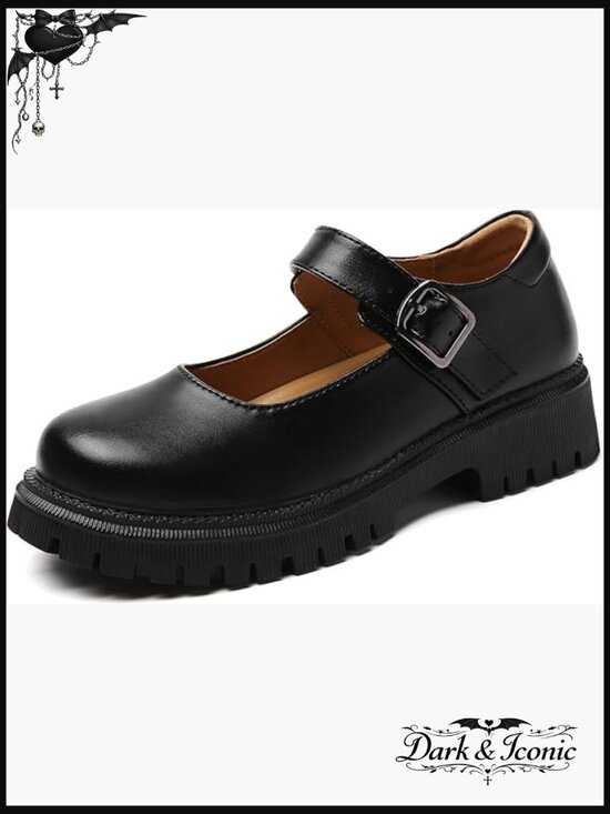 Shoes - Platform Mary Jane Shoes Women Chunky Flats Comfort Casual Dressy Work Shoes